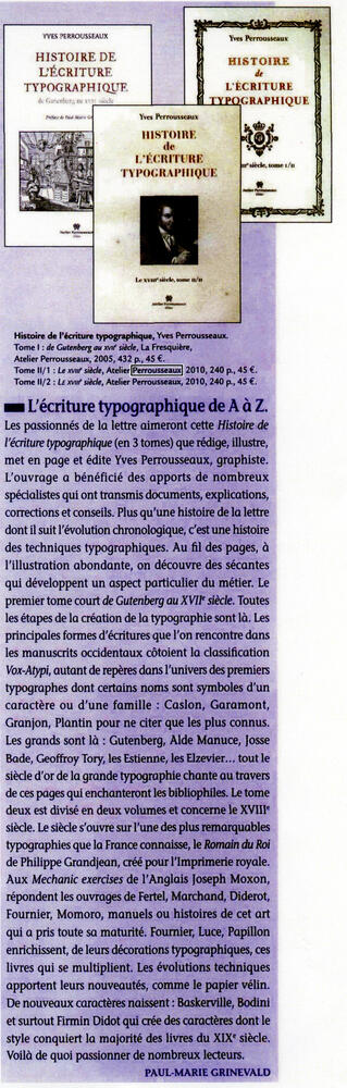 Article dans la revue Plume mars-mai 2011 Article dans la revue Plume mars-mai 2011